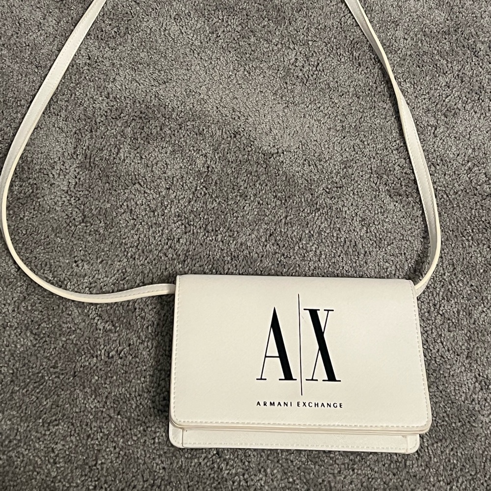 Armani Exchange Cream Crossbody Bag